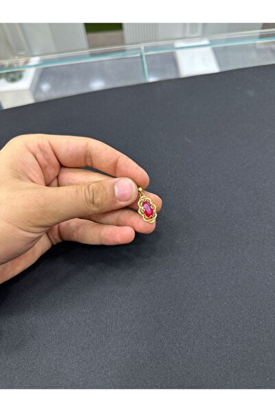 ahes kuyumculuk 14 Ayar Mekik Modeli Kolye Ucu Telkari El İşçiliği