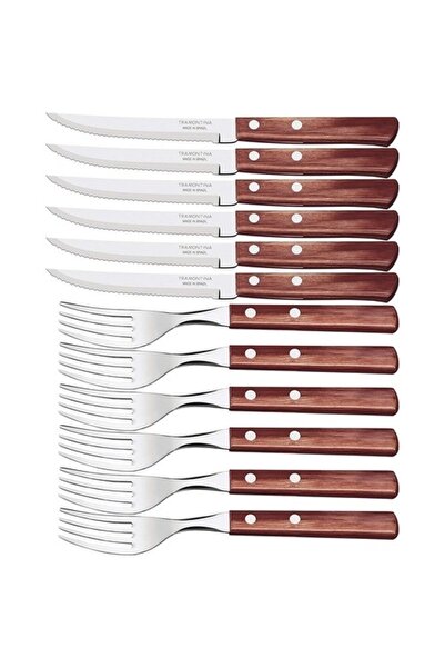 TRAMONTINA Churrasco 12'li Çatal Bıçak Barbekü Seti-23410/815