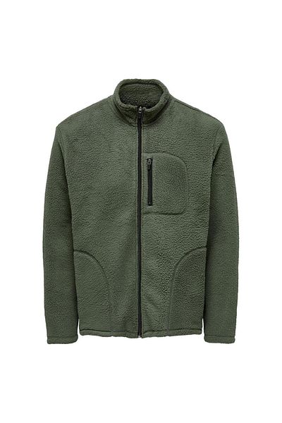 Only & Sons ΜΟΝΟ &SONS 22026997 ΜΕ ΤΣΕΠΗ ΜΕ ΦΕΡΜΟΥΑΡ Φλις μπουφάν