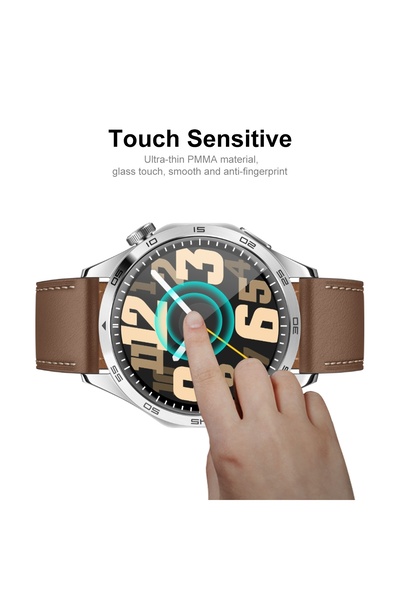 Fibaks Huawei Gt4 46mm - Black Curved Compatible Watch Screen Protector