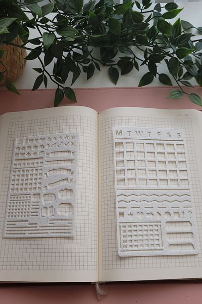 Karmelom Studio Bullet Journal Planner and Design Template Ruler Set
