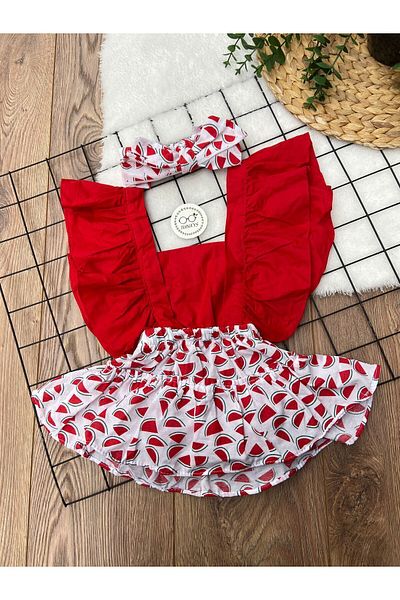 tunays shopping Baby Girl Bandana Salopet