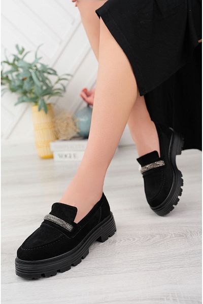 SUİNS SHOES Suins Vicky Дамски мокасини с аксесоари с камъни