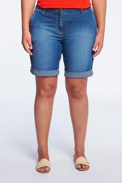 Org Marka Store Org Markastore P575t006cj - شورت جينز رفيع للرجال، جيب بطول الساق
