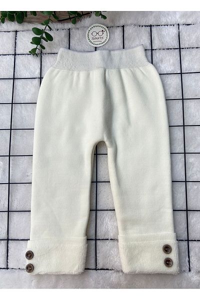 tunays shopping Unisex Thick Winter Elastic Waist Knitwear Trousers with Towel Inside