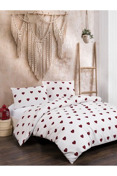 Güvenal Σετ Παπλωματοθήκη Love Cotton - Παπλωματοθήκη, Μαξιλαροθήκη και Προίκα