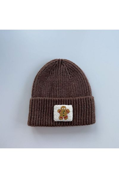 byebruketenci Brown Beret New Year's Gingerbread with Punch Detail