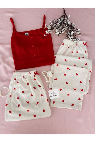 MH Moony Homewears Lankome 3-Piece Soft Pajama Set
