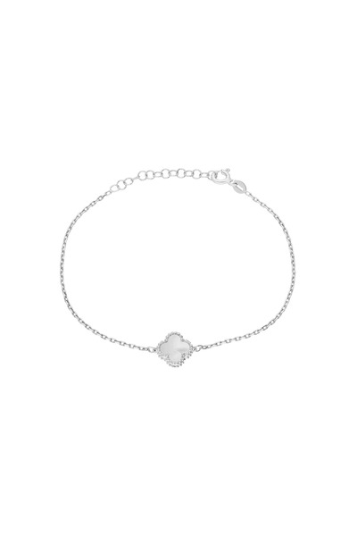 Eva Pırlanta Yonca Bileklik 717006-Silver
