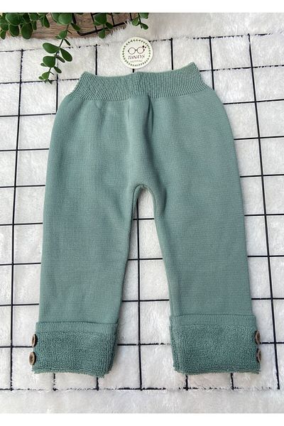 tunays shopping Unisex Thick Winter Elastic Waist Knitwear Trousers with Towel Inside