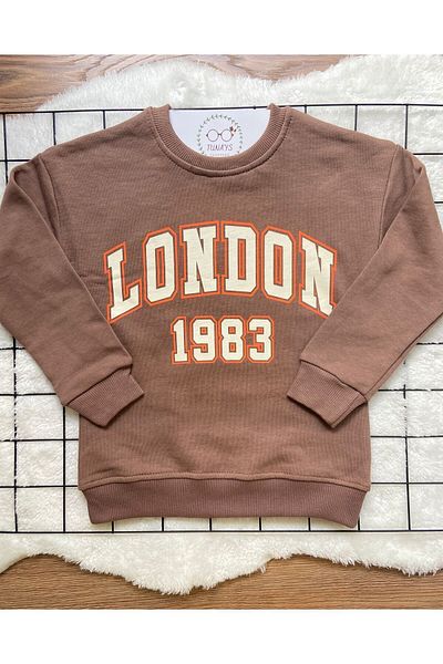 tunays shopping Hanorac oversize pentru copii cu imprimeu Londra