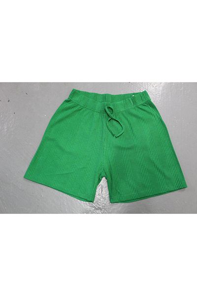 Org Marka Store FLEUR Waist Elastic Sus Laced Pocketless Combed Cotton Short