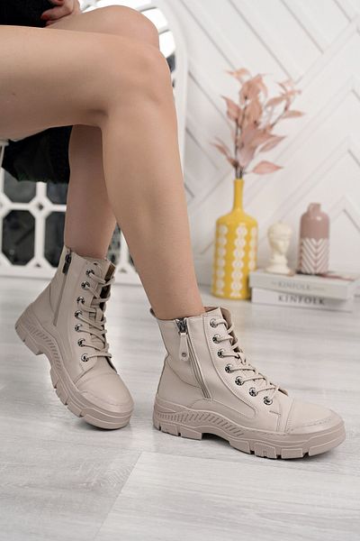 SUİNS SHOES Karina Γυναικείες Μπότες Αθλητικές Μπότες με φερμουάρ με κορδόνια