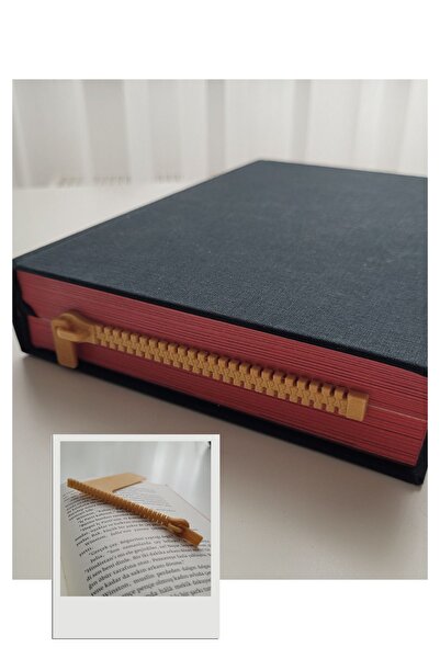 Karmelom Studio Semn de carte cu fermoar 3D