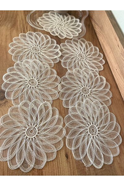 BÜŞRA Tül Kahve Yanı Sunum Pecete 6 Lı