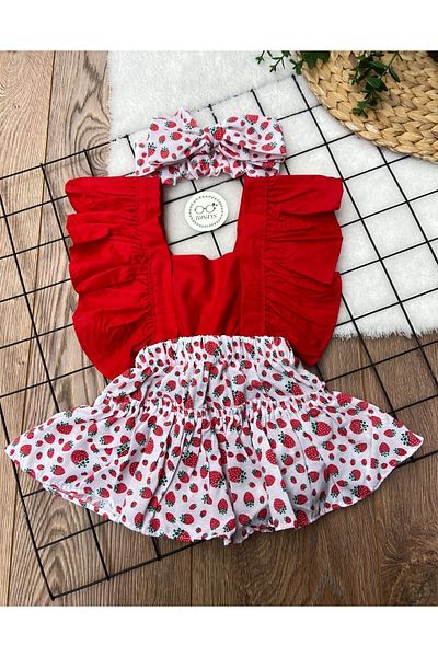 tunays shopping Baby Girl Bandana Salopet