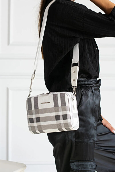 Just Polo New Season Plaid Fabric Women's Shoulder Bag - 239012 Mh