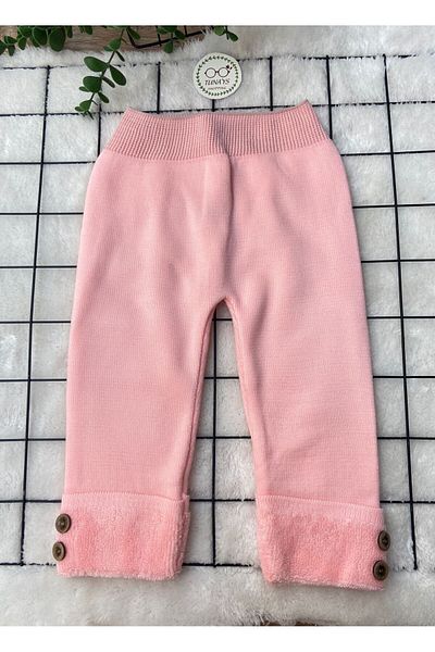 tunays shopping Unisex Thick Winter Elastic Waist Knitwear Trousers with Towel Inside