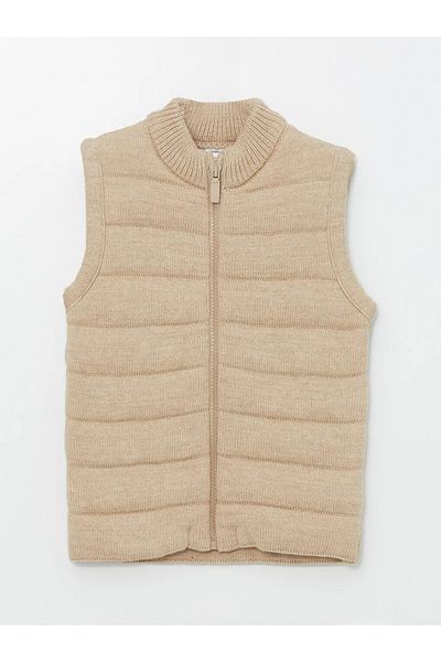 LC Waikiki LCW Baby Crew Neck Zip Vest for Baby Boy