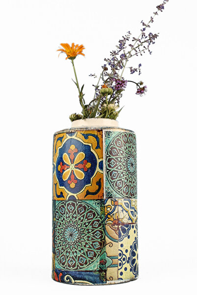 Hmydesign Marcher Handmade Ceramic Patterned Vase