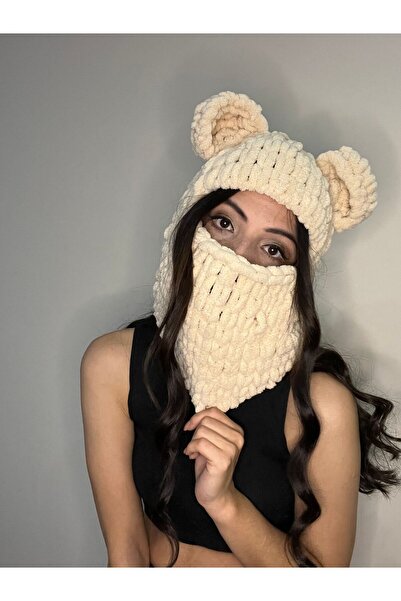 AidaAstrid Kar Maskesi Şapka Puffy Bere Kayak&snowboard Balaclava