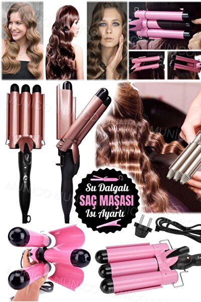 Get Fast Warming and Wavy Hair Fast Warming Triple Barrel Curling Iron – Ideal for Wavy Hair