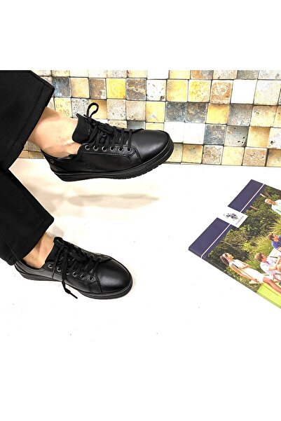 U.S. Polo Assn. Yeni Sezon Orijinal Ortopedi Hakiki Deri Siyah Yumuşak Rahat ...