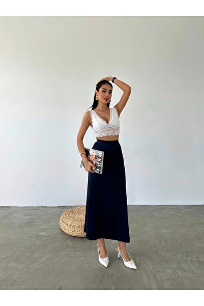 Fiori Scuba Flared φούστα με ελαστική μέση