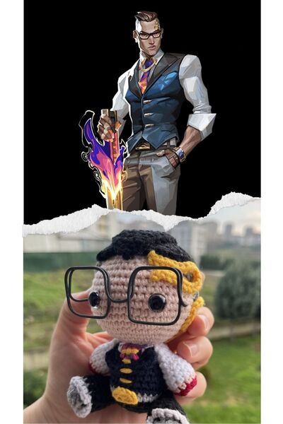 KayNal Valorant Ajanı Örgü Oyuncak Amigurumi
