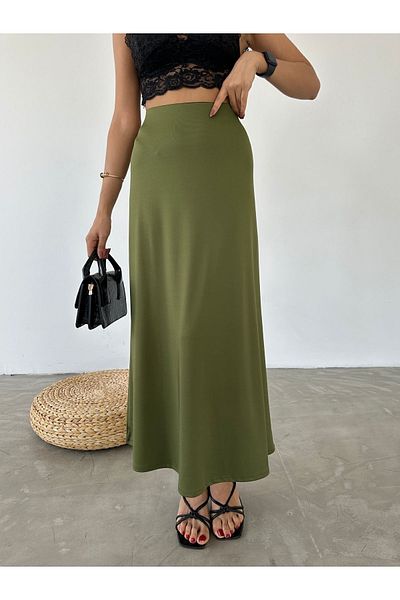 Fiori Ausgestellter Scuba-Rock mit elastischer Taille