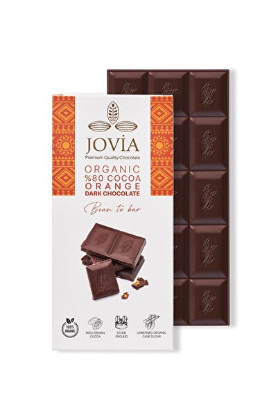 Genel Markalar ORGANİK %80 PORTAKALLI ÇİKOLATA 85GR