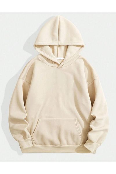 Boi Φούτερ Unisex Oversize - Crew Neck, Άνετη εφαρμογή, Μαύρο Λευκό Ροζ χωρίς εκτύπωση