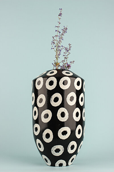 Hmydesign Prise Handmade Seramik Desenli Vazo