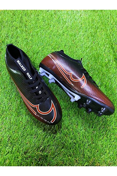 Walked Mercur Чоловічі дитячі чорні шкарпетки з манжетами та шнурівками Футбольні спортивні черевики