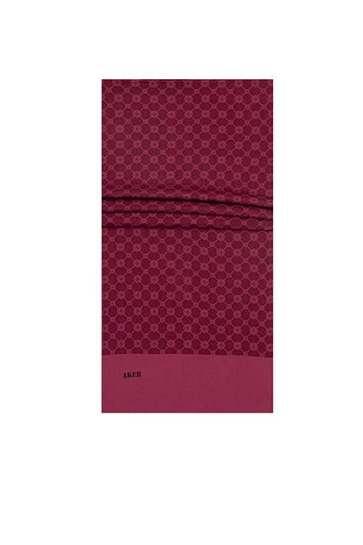 Aker Σάλι Elegance Monogram 1090100 _φούξια