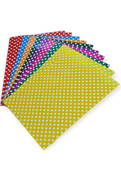 Polin Noktalı Desen 50CM x 70CM Desenli Fon Kartonu 10'lu Paket
