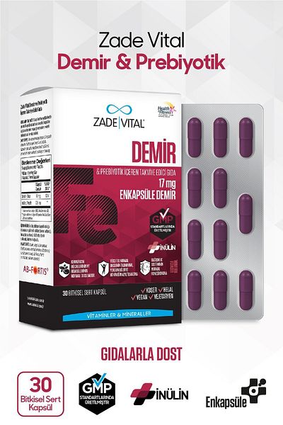 Zade Vital 30 Capsules Iron Iron