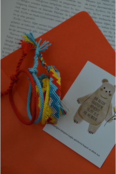 Bidüğüm Colorful Unisex Design Bracelet Set - Friend Friendship Bracelet Hand...