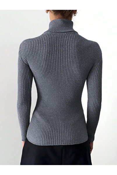 Jose Clothing Turtleneck Ribbed Sweater - Long Sleeve