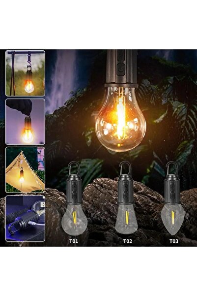 Wolfberry Taşına Bilir Kamp Lambası Çadır İçin İlk Yardım İçin Retro Led Işık...