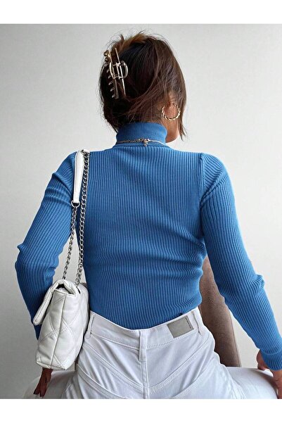 Jose Clothing Πλεκτό πουλόβερ με ριμπ ζιβάγκο - μακρυμάνικο