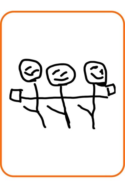 EYBA STİCKER ملصق سيارة بلاك ستيكمان هالاي - 15x12 سم