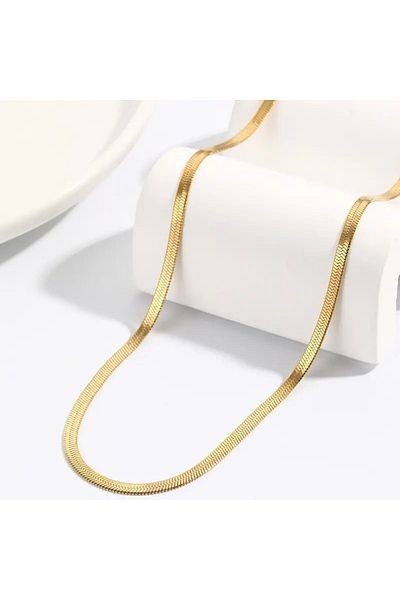 ULYOS PONIS 3mm Width Italian ChainGoldNecklace