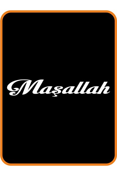 EYBA STİCKER 24x4 Cm White Mashallah Auto Sticker