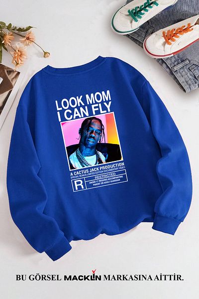 macklin Φούτερ Travis Scott Cactus Jack Printed Unisex - Crew Neck