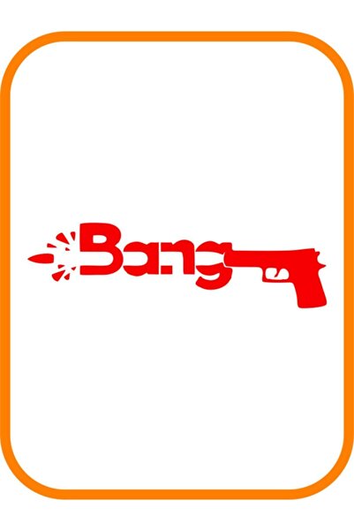 EYBA STİCKER ملصق سيارة ريد بانج - محرك 25x7 سم