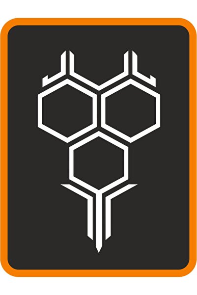 EYBA STİCKER ملصق سيارة على شكل قرص العسل باللون الأبيض - مقاس كبير 60 × 35 سم