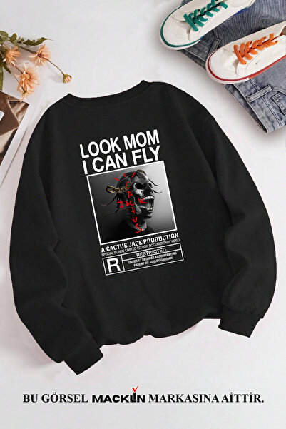 macklin Travis Scott Cactus Jack Štampano unisex dukserica - okrugla kragna