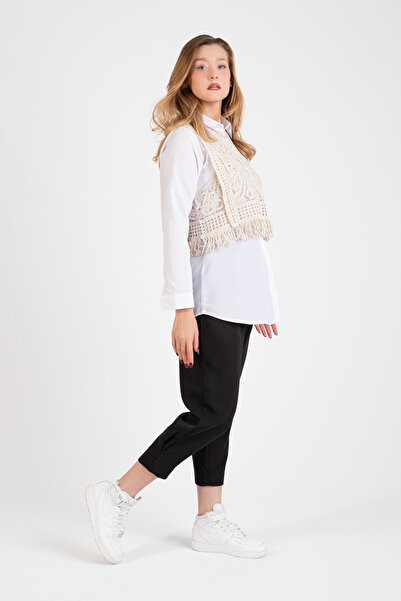 Hatun Atila Hatunatila Tasseled Lace Sweater - 5043