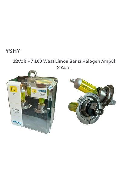 gcstore 12 Volt H7 100 Watt Lemon Yellow Halogen Bulb - 2 Pieces